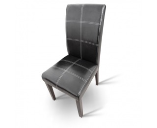 Jedálenská stolička Rory New - tmavý orech / čierna