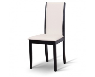 Jedálenská stolička Venis - wenge / biela