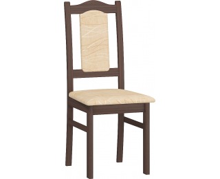 Jedálenská stolička A - sonoma tmavá / šenil monaco