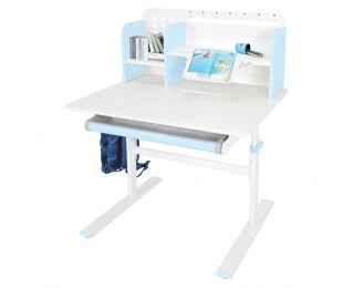 Rastúci písací stolík Adan - modrá / biela