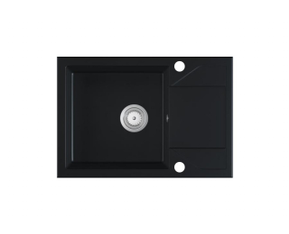 Granitový kuchynský drez Adria 63x43,5 cm - čierna