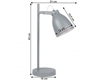 Stolná lampa Aiden Typ 1 - sivá