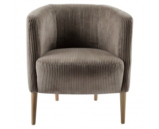 Kreslo Alien - sivobéžová (taupe) / buk