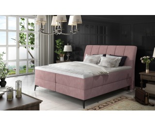 Čalúnená manželská posteľ s úložným priestorom Altama 140 - ružová