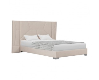 Manželská posteľ s roštom a LED osvetlením Altesa 160x200 cm - béžová