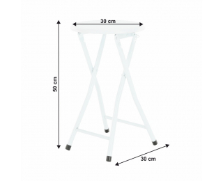 Jedálenská stolička Amadeo - biela