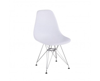 Jedálenská stolička Anisa New - biela / chróm