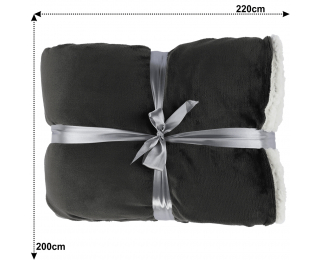 Obojstranná deka Ankea Typ 3 200x220 cm - sivá