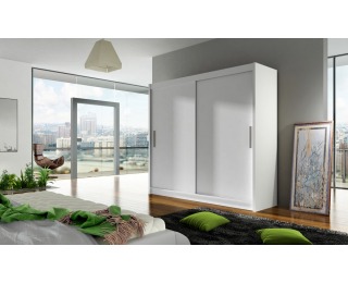 Šatníková skriňa s posuvnými dverami Bega 1 - biela Šatníková skriňa s posuvnými dverami Bega 1 - biela