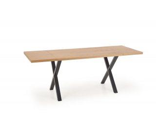 Jedálenský stôl Apex 120 - dub prírodný / čierna
