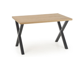 Jedálenský stôl Apex 140 - dub prírodný / čierna