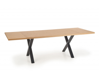 Jedálenský stôl Apex 160 - dub prírodný / čierna