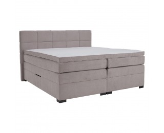 Boxspringová manželská pocketová posteľ April 160x200 cm - sivohnedá (taupe)