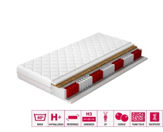 Obojstranný taštičkový matrac Arezzo 200 200x200 cm