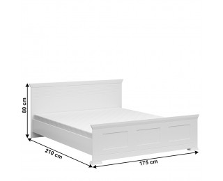 Manželská posteľ Aryan 160x200 cm - biela