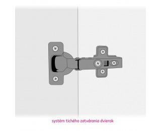 Rohová kuchynská linka Aurora L 300x240 - sivá / biela