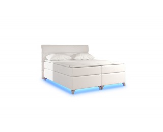 Čalúnená manželská posteľ s úložným priestorom Avellino 160 - béžová (Soft 33)