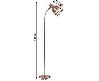 Stojacia lampa Avier Typ 2 - ružové zlato
