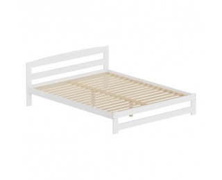 Drevená posteľ s roštom Azra 160x200 cm - biela