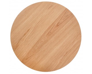 Okrúhly príručný stolík Azzura - prírodná / sivá Okrúhly príručný stolík Azzura - prírodná / sivá