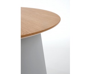 Okrúhly príručný stolík Azzura - prírodná / sivá Okrúhly príručný stolík Azzura - prírodná / sivá