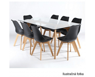 Jedálenská stolička Bali 2 New - čierna / buk