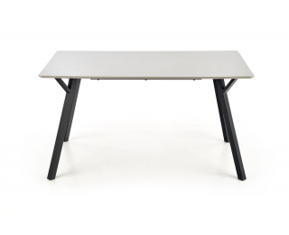 Jedálenský stôl Balrog - svetlosivá / čierna