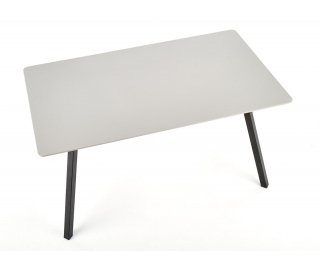 Jedálenský stôl Balrog - svetlosivá / čierna