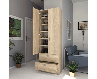 Botníková skriňa Bandi - dub sonoma