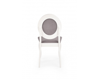 Jedálenská stolička Barock - biela / sivá