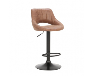 Barová stolička Lorasa - hnedá / čierna