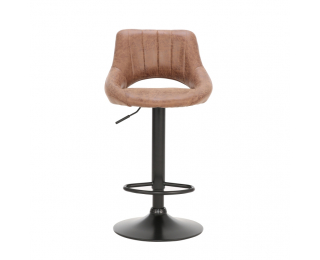 Barová stolička Lorasa - hnedá / čierna