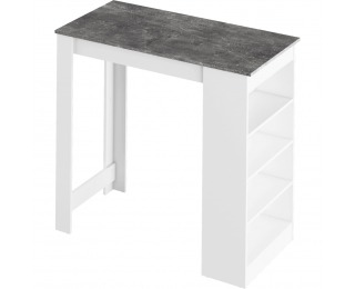 Barový stôl Austen - biela / betón