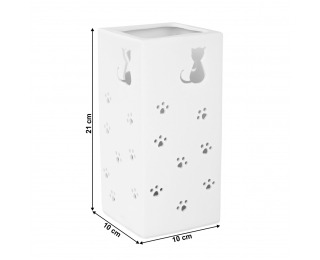 Stolná lampa Belle Typ 2 - biela / vzor mačky
