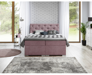 Čalúnená manželská posteľ s úložným priestorom Beneto 140 - čierna (Soft 11)