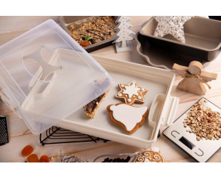Prenosný box na potraviny Biscotti - krémová