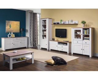 Vitrína Deluxe DX5 - smrekovec sibiu / dub