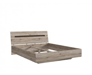 Manželská posteľ Azteca LOZ/160 - dub san remo / wenge magia Posteľový rám Azteca LOZ/160 - dub san remo / wenge magia