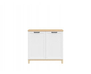 Komoda Haga KOM2D - biela canadian / dub poľský Komoda Haga KOM2D - biela canadian / dub poľský