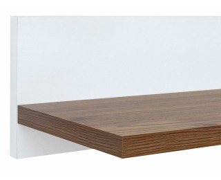 Polica Heda POL/135 - biela / smrekovec sibiu zlatý