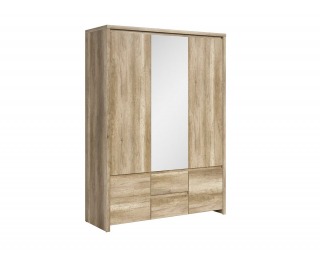 Šatníková skriňa so zrkadlom Kaspian SZF5D2S - dub monument Šatníková skriňa so zrkadlom Kaspian SZF5D2S - dub monument