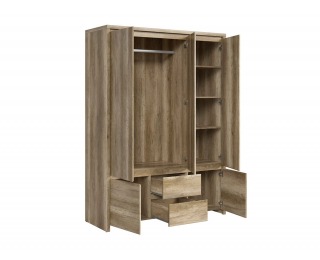 Šatníková skriňa so zrkadlom Kaspian SZF5D2S - dub monument Šatníková skriňa so zrkadlom Kaspian SZF5D2S - dub monument