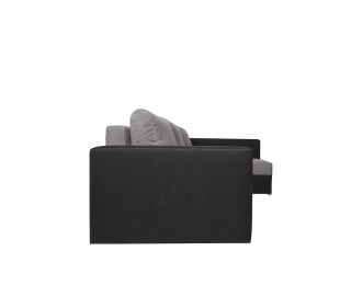 Rohová sedačka s rozkladom Kris II Lux L/P - svetlosivá / tmavosivá
