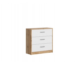 Komoda Matos KOM3S - dub wotan / biela