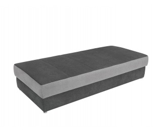 Jednolôžková posteľ (váľanda) s úložným priestorom Pepe 90 - tmavosivá / sivá