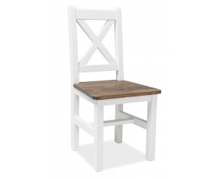 Jedálenská stolička Poprad - hnedý vosk / biely vosk