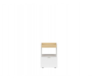 Kontajner Princeton KNT1S - biely lesk / dub poľský / sivá