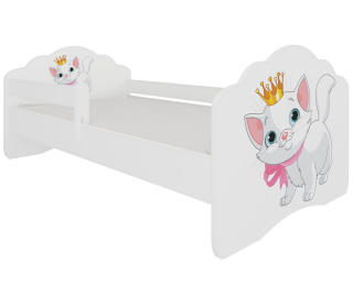 Detská posteľ s matracom Camos 80x160 cm - biela / kombinácia farieb