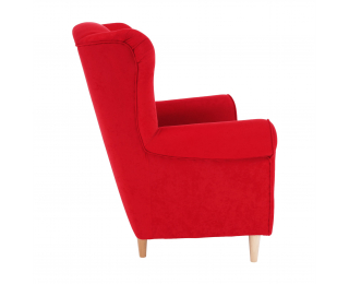 Kreslo (ušiak) Charlot - červená