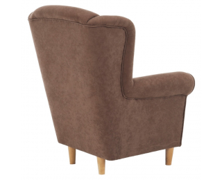 Kreslo (ušiak) Charlot - hnedá